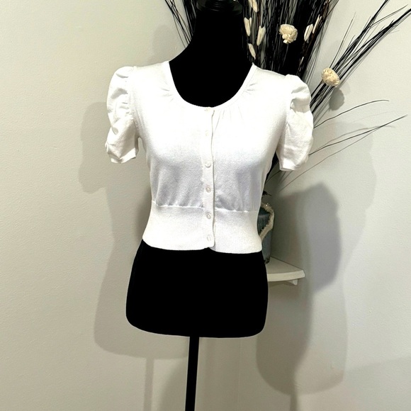 Takeout Sweaters - Takeout Y2K style Women's small Button-Up Sweater/layering